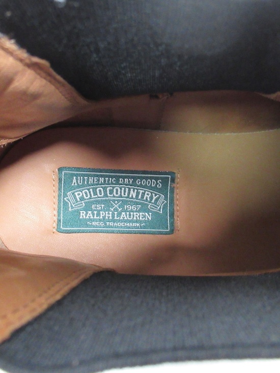 Polo Ralph Lauren Unisex Logan Leather Chelsea Boot Black 13 US M / 14.5 US W main image 10